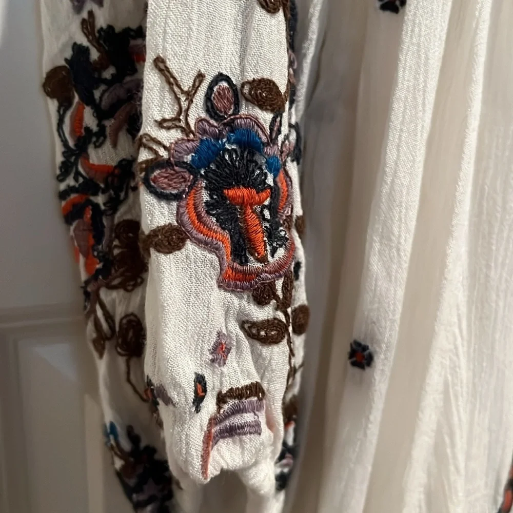 Free people Oxford embroidered dress